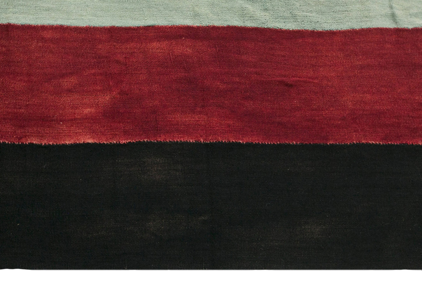 Vintage Turkish Kilim Rug, 5.9 x 11 ft, Handwoven Wool Striped Anatolian Rug
