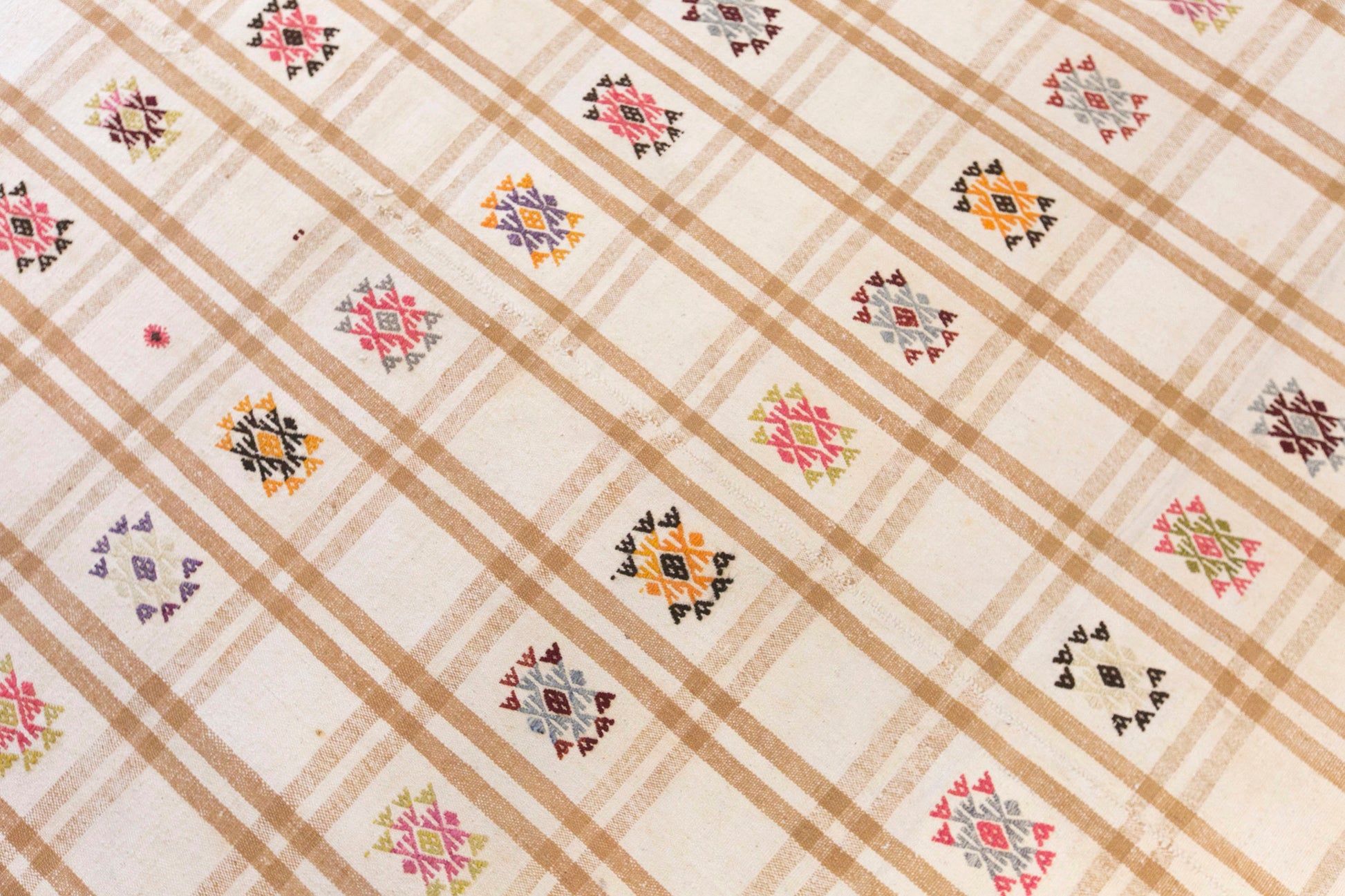 Vintage Turkish Kilim Rug, 5.9 x 9.5 ft, 180 x 290 cm, Handwoven Wool Kilim