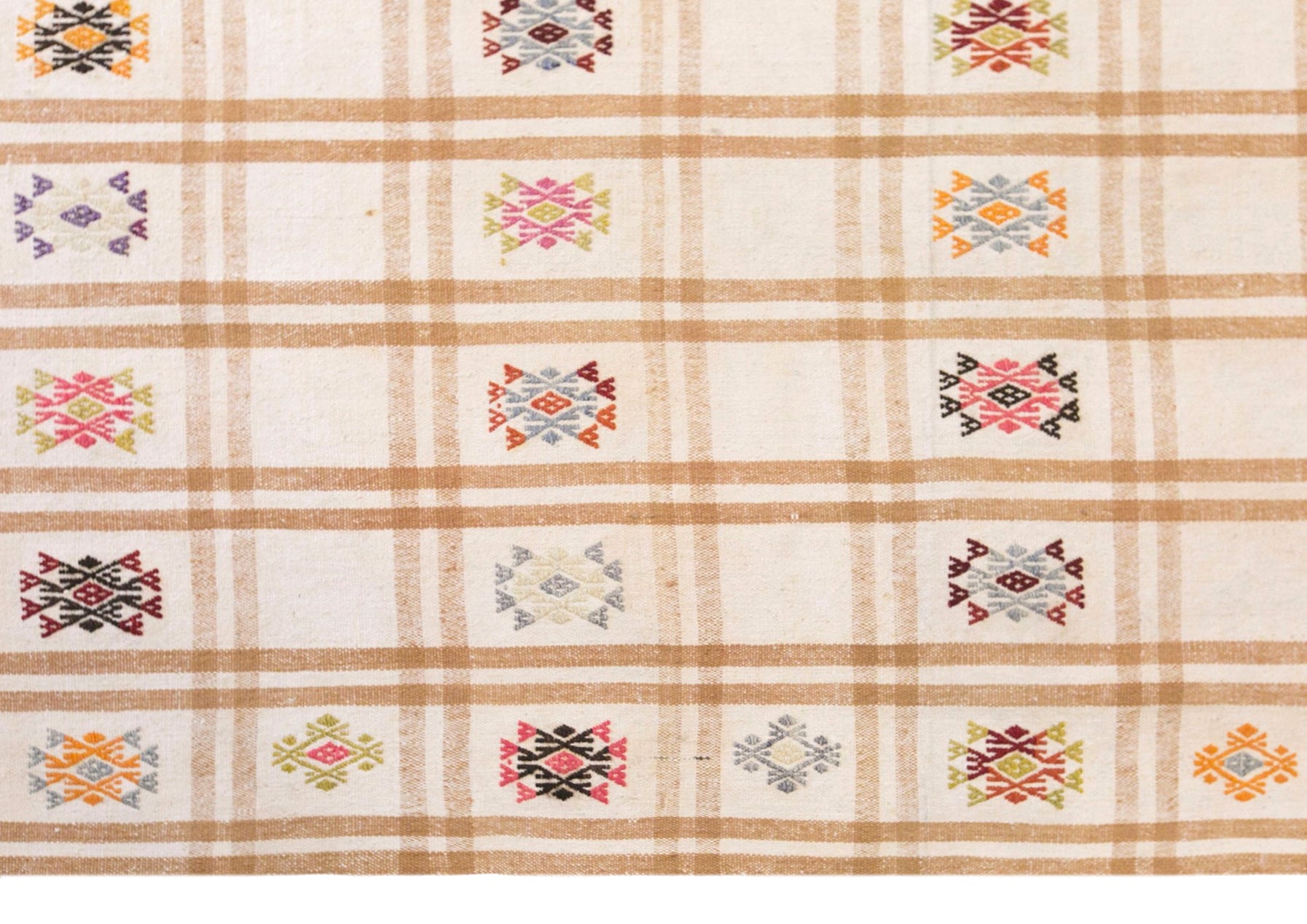 Vintage Turkish Kilim Rug, 5.9 x 9.5 ft, 180 x 290 cm, Handwoven Wool Kilim