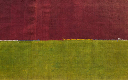 Vintage Turkish Kilim Rug, 5 x 10 ft, Handwoven Wool Striped Anatolian Rug