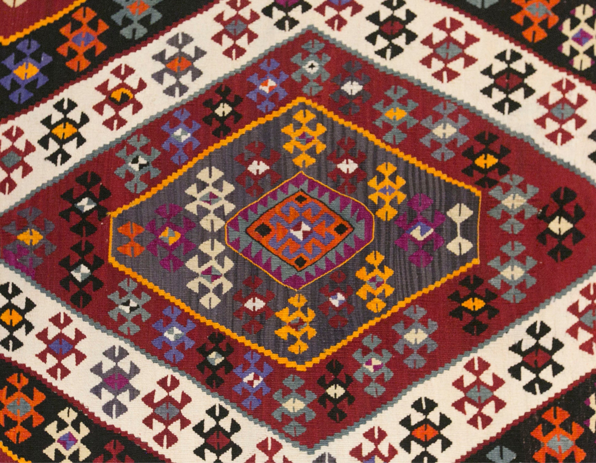 Vintage Turkish Kilim Rug, 6.1 x 15.6 ft, 185 x 475 cm, Handwoven Wool Kilim