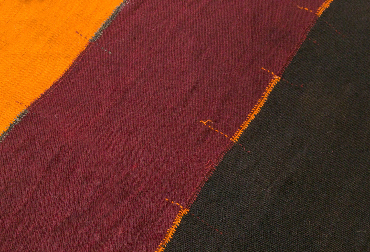 Vintage Turkish Kilim Rug, 6.2 x 10 ft, Handwoven Wool Striped Anatolian Rug