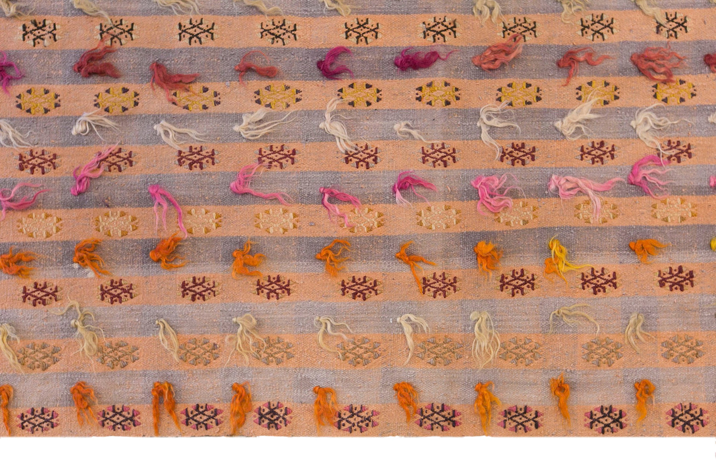 Vintage Turkish Kilim Rug, 6.3 x 9.8 ft, 192 x 300 cm, Handwoven Wool Kilim