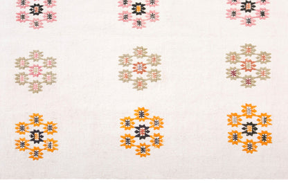 Vintage Turkish Kilim Rug, 6.7 x 8.7 ft, 205 x 265 cm, Handwoven Wool Kilim