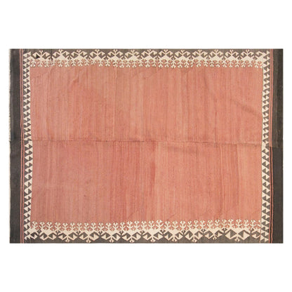 Vintage Turkish Kilim Rug, 6.8 x 10.8 ft, 206 x 330 cm, Handwoven Wool Kilim