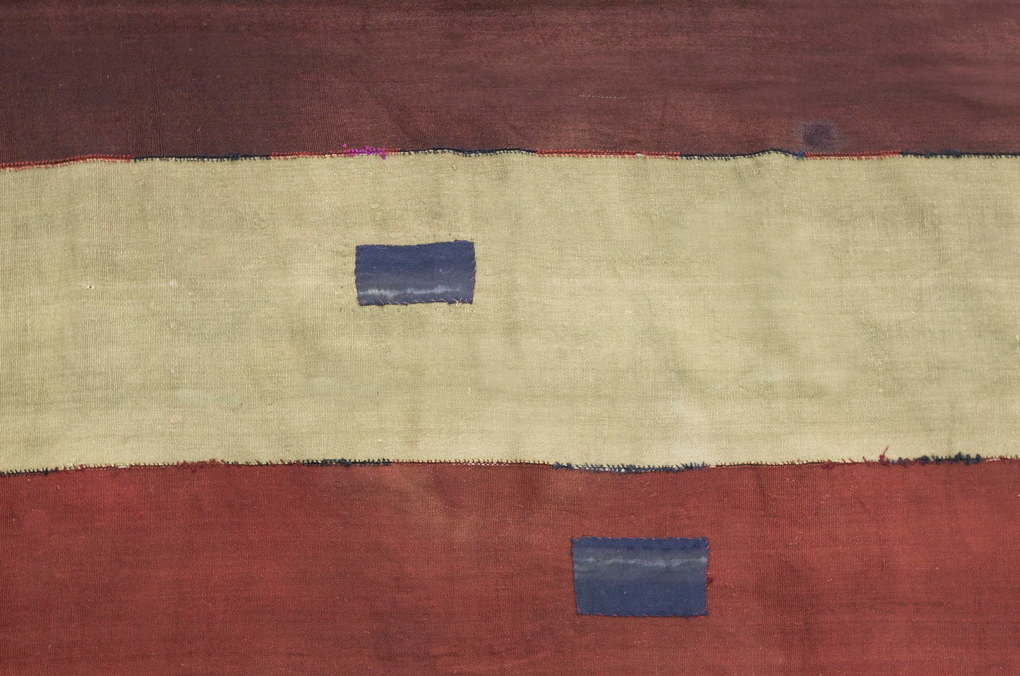 Vintage Turkish Kilim Rug, 6 x 11 ft, Handwoven Wool Striped Anatolian Rug