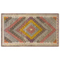 Vintage Turkish Kilim Rug, 7.1 x 13.1 ft, 215 x 400 cm, Handwoven Wool Kilim