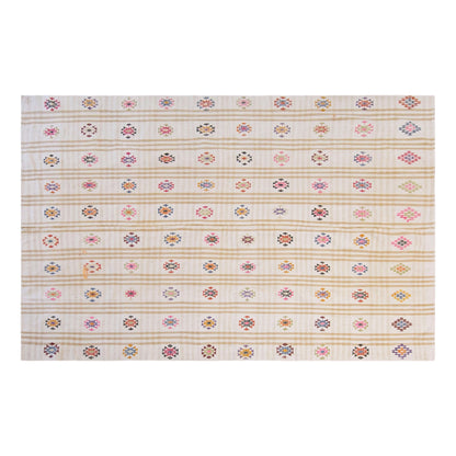 Vintage Turkish Kilim Rug, 7.1 x 9.7 ft, 217 x 295 cm, Handwoven Wool Kilim