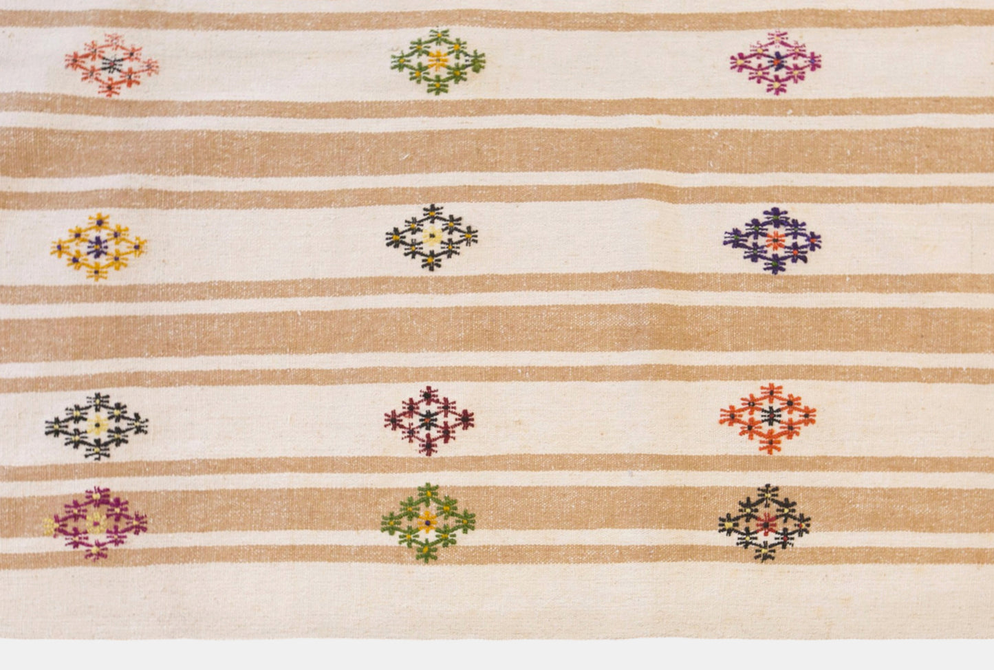 Vintage Turkish Kilim Rug, 7.4 x 10.0 ft, 225 x 305 cm, Handwoven Wool Kilim