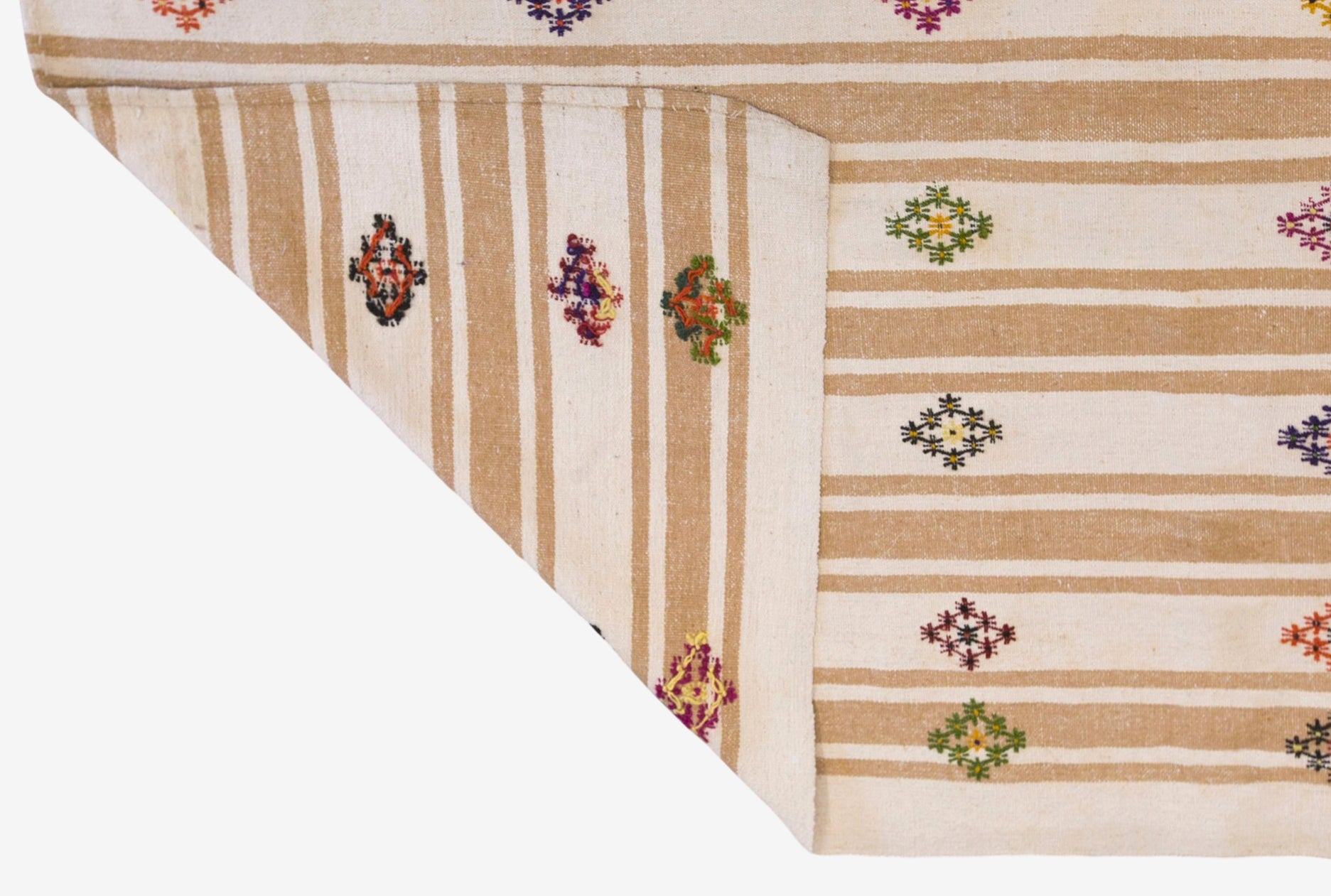 Vintage Turkish Kilim Rug, 7.4 x 10.0 ft, 225 x 305 cm, Handwoven Wool Kilim