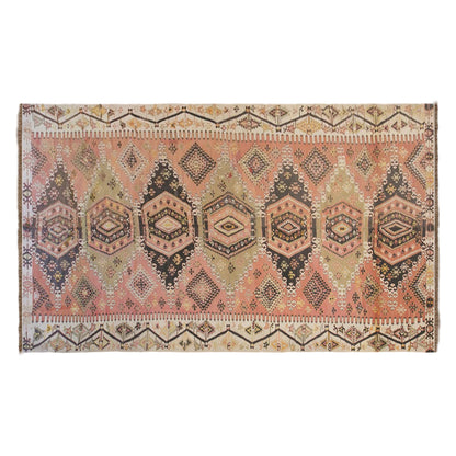 Vintage Turkish Kilim Rug, 7.4 x 17.7 ft, 225 x 540 cm, Handwoven Wool Kilim