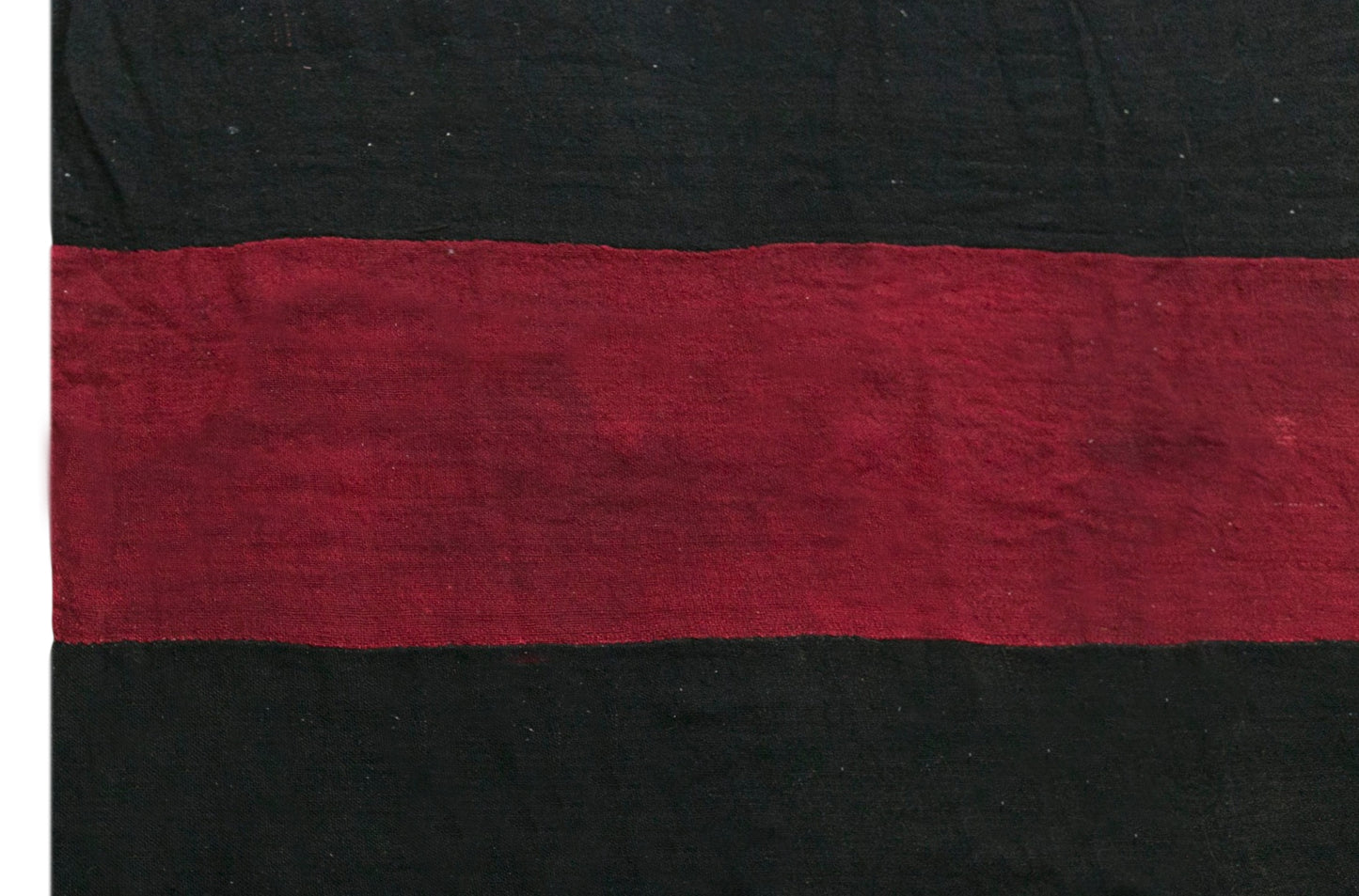 Vintage Turkish Kilim Rug, 7.5 x 13 ft, Handwoven Wool Striped Anatolian Rug