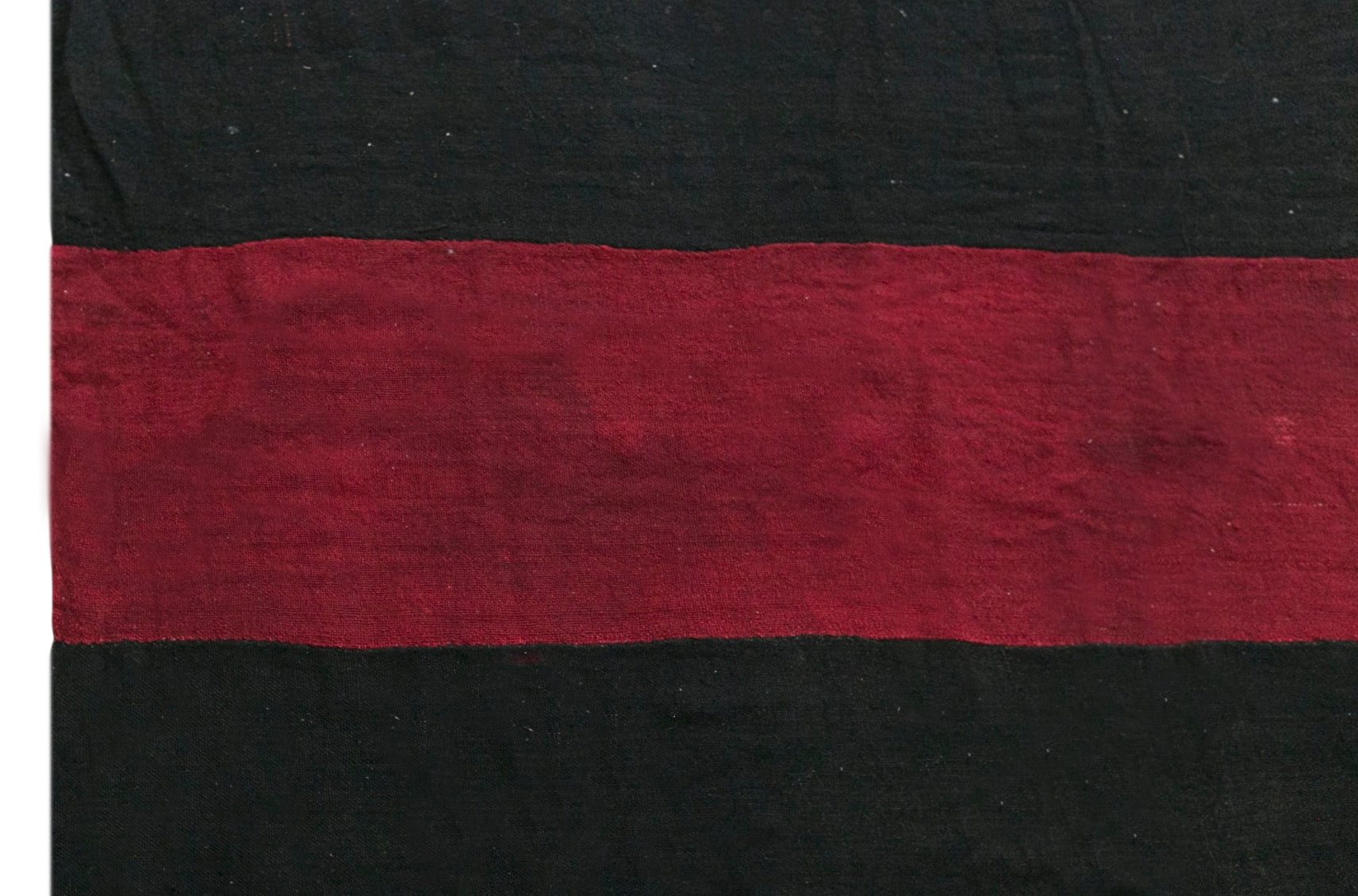 Vintage Turkish Kilim Rug, 7.5 x 13 ft, Handwoven Wool Striped Anatolian Rug