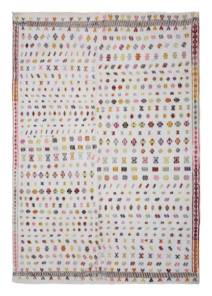 Vintage Turkish Kilim Rug 137x187cm (4'6" x 6'2")