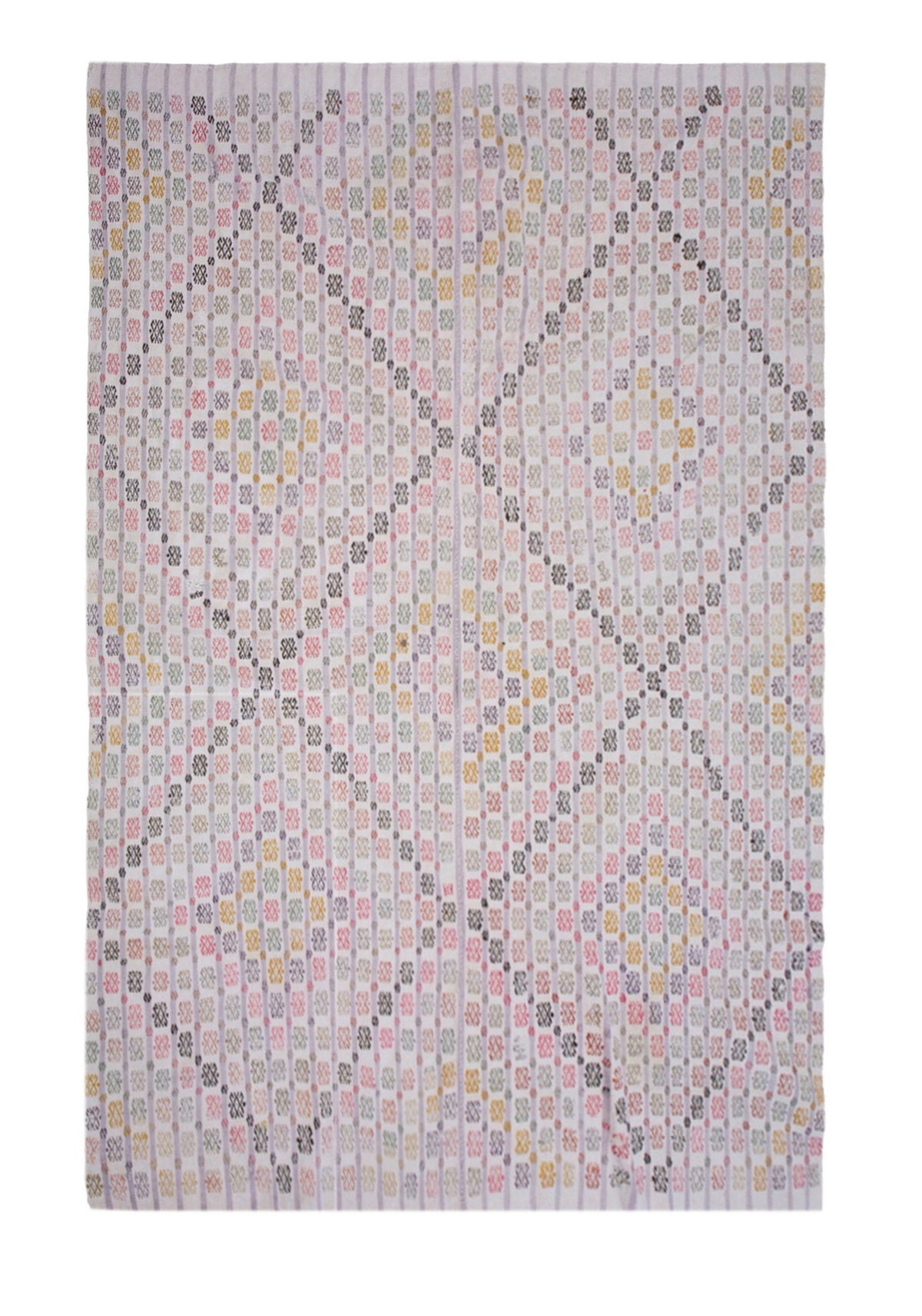 Vintage Turkish Kilim Rug 192x254 cm (6'3" x 8'4")
