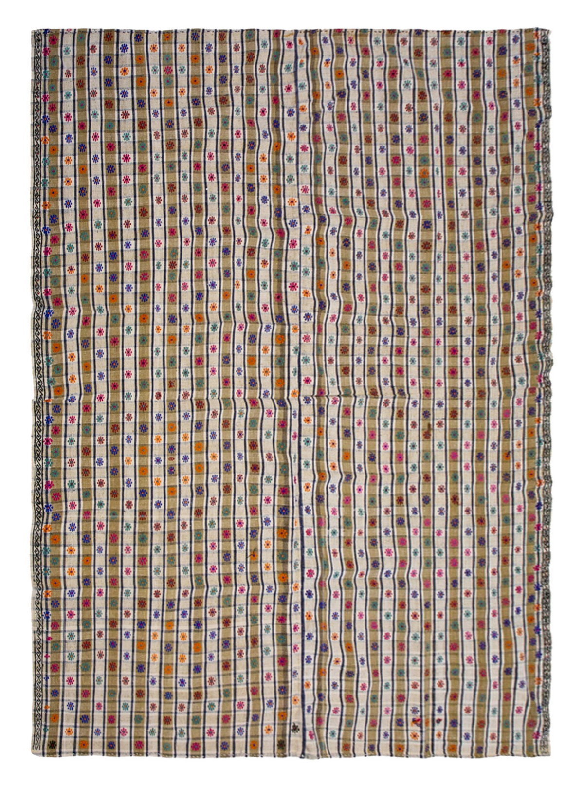 Vintage Turkish Kilim Rug 208x300 cm (6'10" x 9'10")