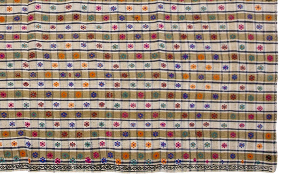 Vintage Turkish Kilim Rug 208x300 cm (6'10" x 9'10")