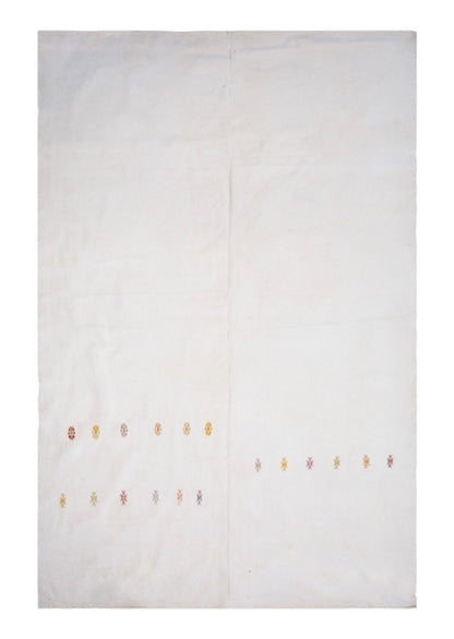 Vintage Turkish Kilim Rug 218x374 cm (7'2" x 12'3")