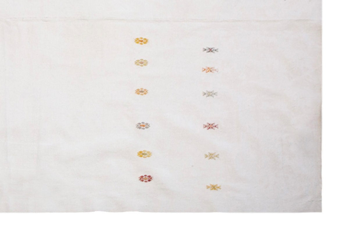 Vintage Turkish Kilim Rug 218x374 cm (7'2" x 12'3")