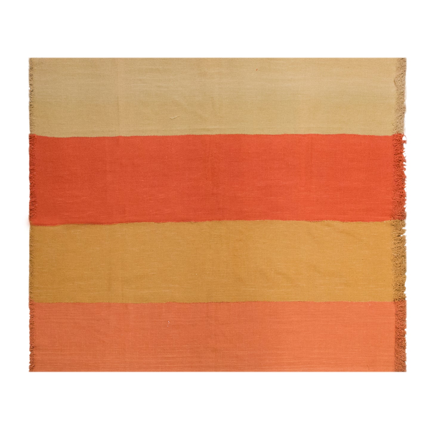 Vintage Turkish Kilim Rug 6.2 x 7.2 ft (190 × 220 cm)