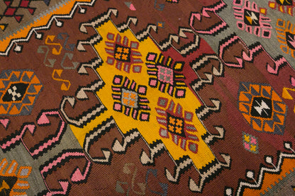 Vintage Turkish Kilim Runner – 128 x 360 cm (4.2 x 11.8 ft)