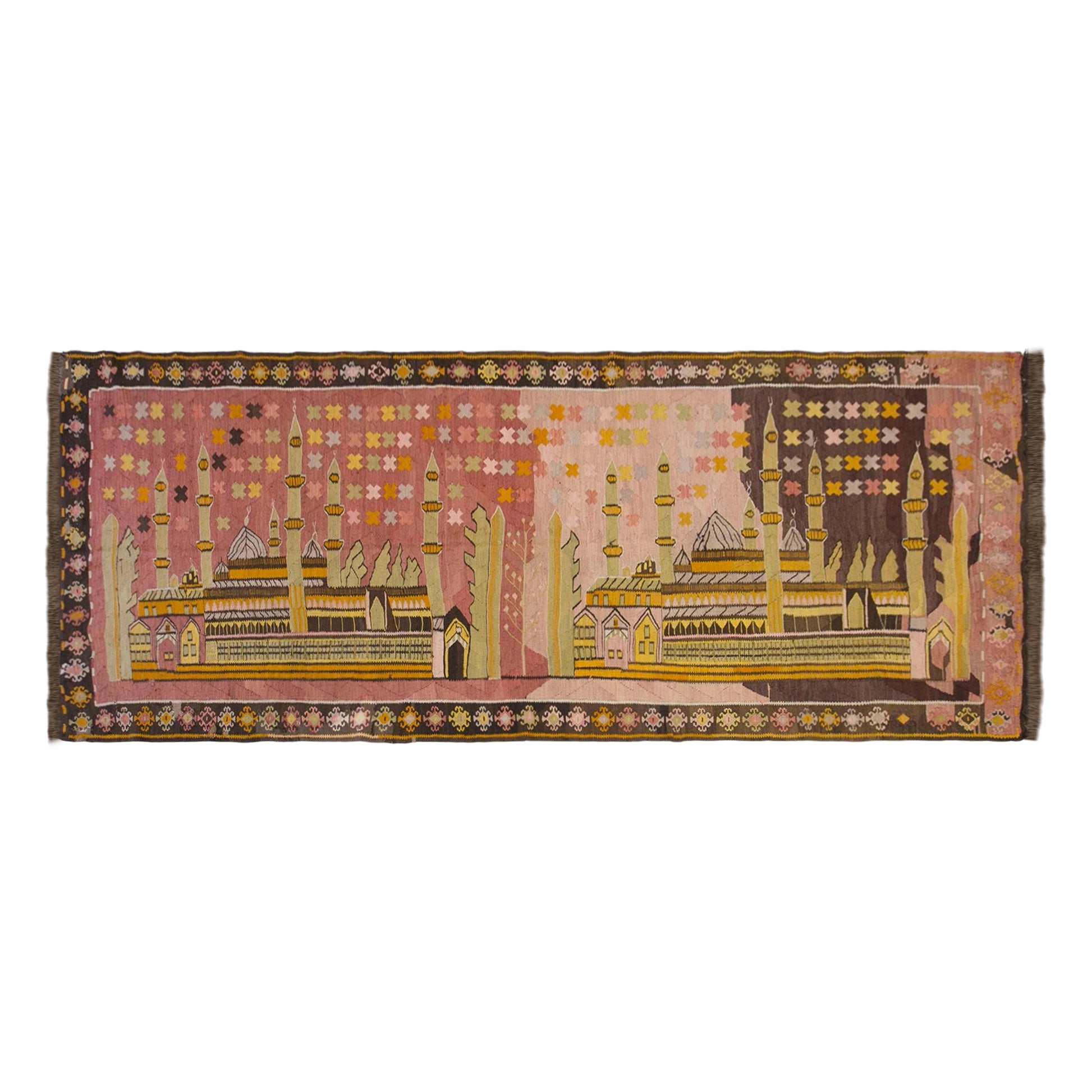 Vintage Turkish Kilim Runner – 135 x 360 cm (4.4 x 11.8 ft)