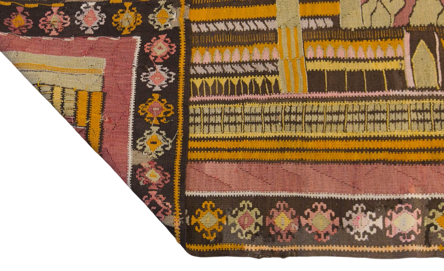 Vintage Turkish Kilim Runner – 135 x 360 cm (4.4 x 11.8 ft)