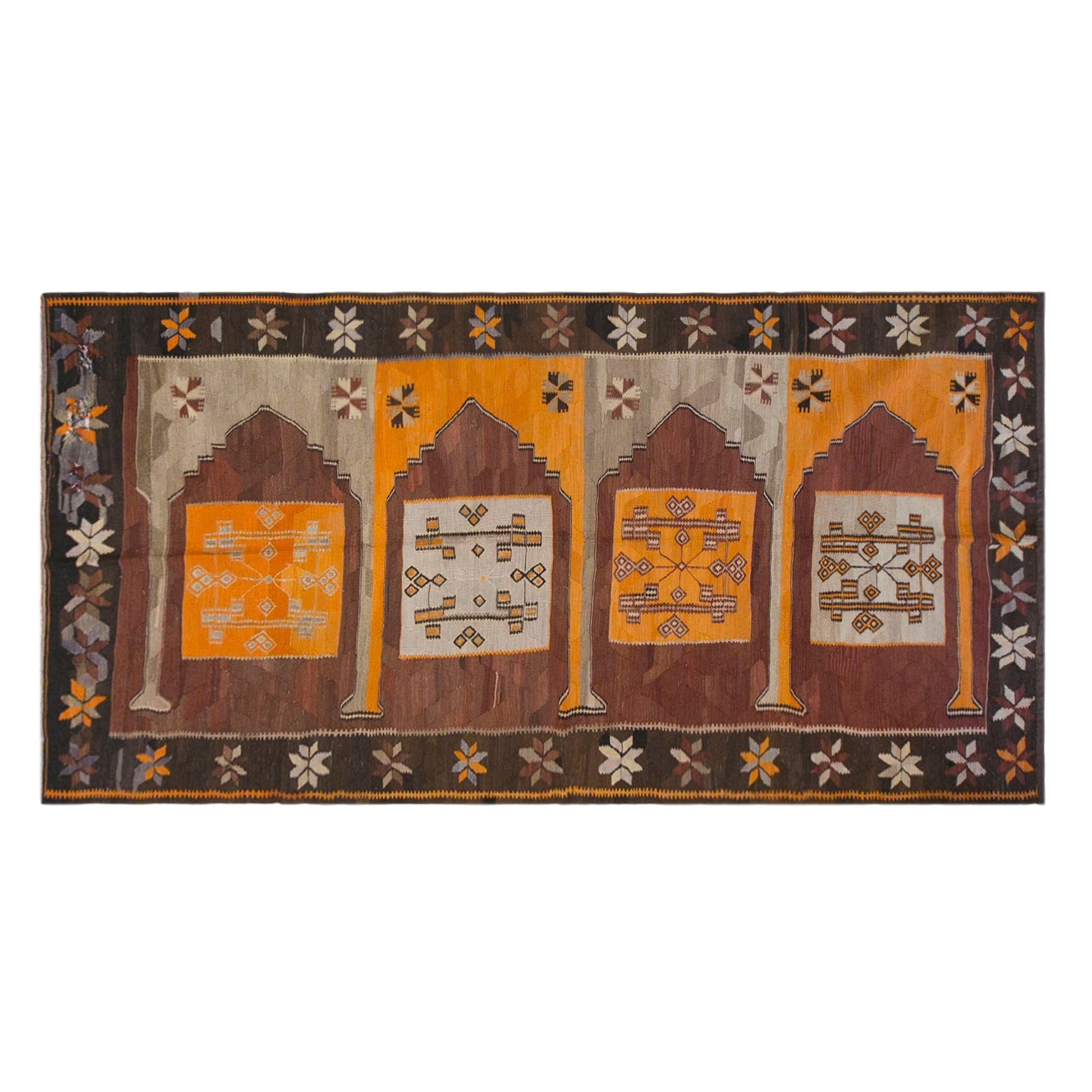 Vintage Turkish Kilim Runner – 137 x 325 cm (4.5 x 10.7 ft)