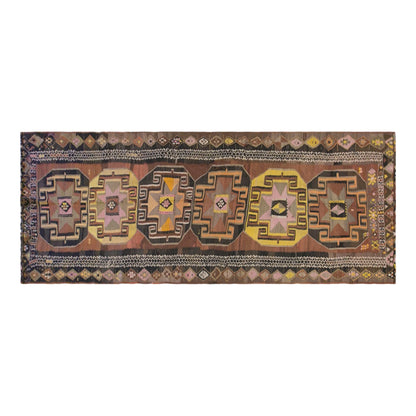 Vintage Turkish Kilim Runner – 150 x 385 cm (4.9 x 12.6 ft)