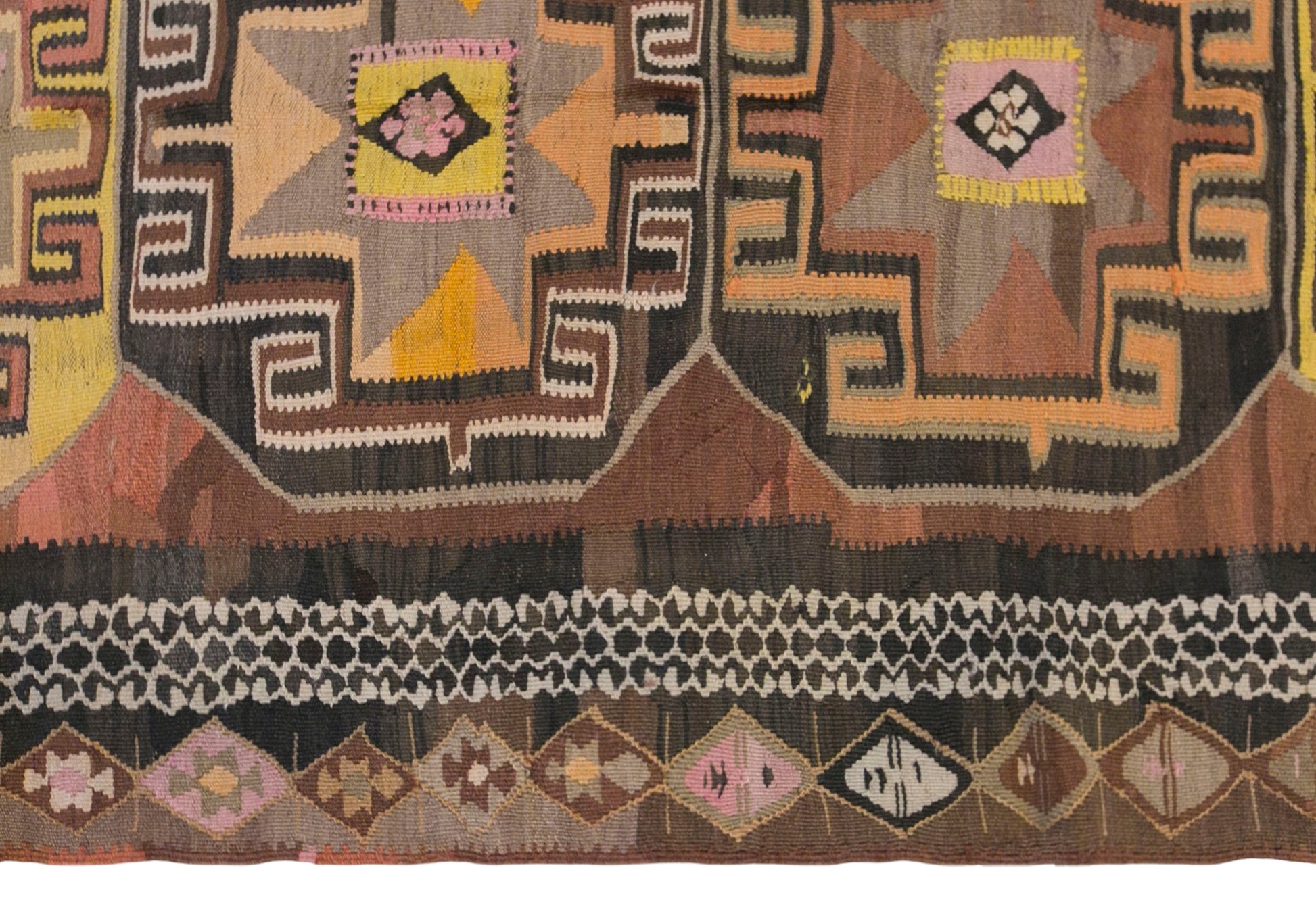 Vintage Turkish Kilim Runner – 150 x 385 cm (4.9 x 12.6 ft)