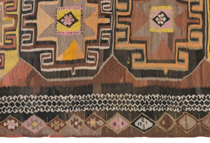 Vintage Turkish Kilim Runner – 150 x 385 cm (4.9 x 12.6 ft)