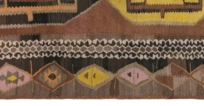 Vintage Turkish Kilim Runner – 150 x 385 cm (4.9 x 12.6 ft)