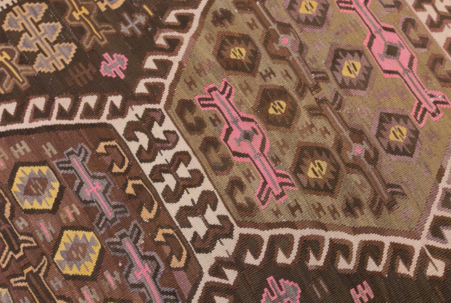 Vintage Turkish Kilim Runner – 155 x 340 cm (5.1 x 11.2 ft)