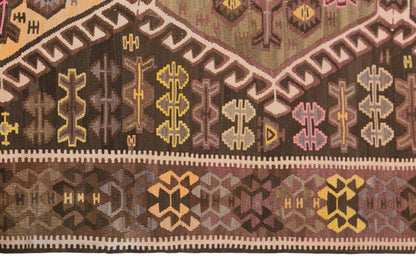 Vintage Turkish Kilim Runner – 155 x 340 cm (5.1 x 11.2 ft)