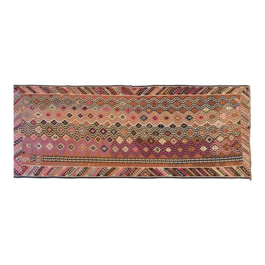 Vintage Turkish Kilim Runner – 155 x 440 cm (5.1 x 14.4 ft)