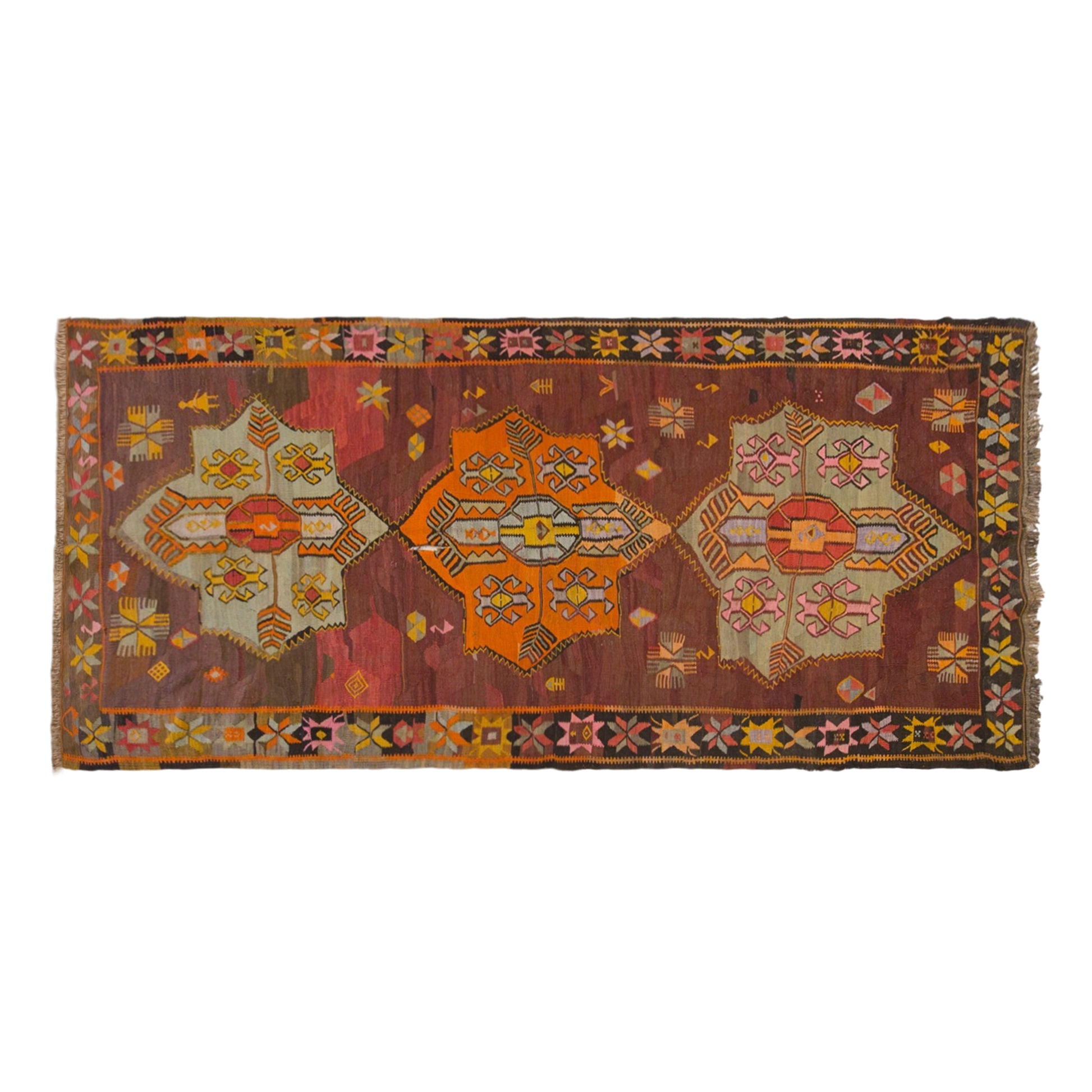 Vintage Turkish Kilim Runner – 161 x 330 cm (5.3 x 10.8 ft)