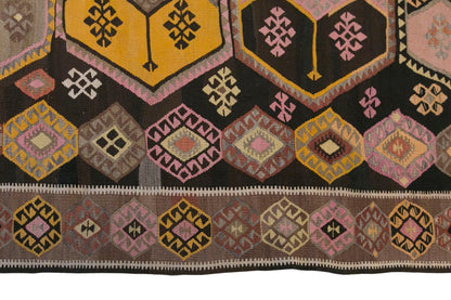 Vintage Turkish Kilim Runner – 180 x 390 cm (5.9 x 12.8 ft)