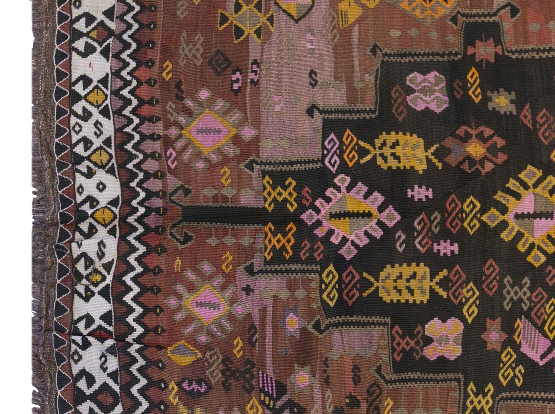 Vintage Turkish Kilim Runner – 200 x 440 cm (6.6 x 14.4 ft)