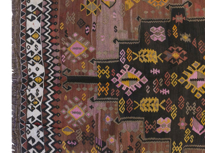 Vintage Turkish Kilim Runner – 200 x 440 cm (6.6 x 14.4 ft)