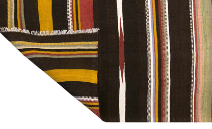 Vintage Turkish Kilim Runner Rug, 2.2 x 9.2 ft, 68 x 280 cm, Handwoven Wool Kilim