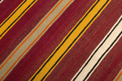 Vintage Turkish Kilim Runner Rug, 2.5 x 8.9 ft, 77 x 270 cm, Handwoven Wool Kilim