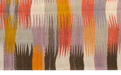 Vintage Turkish Kilim Runner Rug, 3.0 x 8.8 ft, 90 x 268 cm, Handwoven Wool Kilim