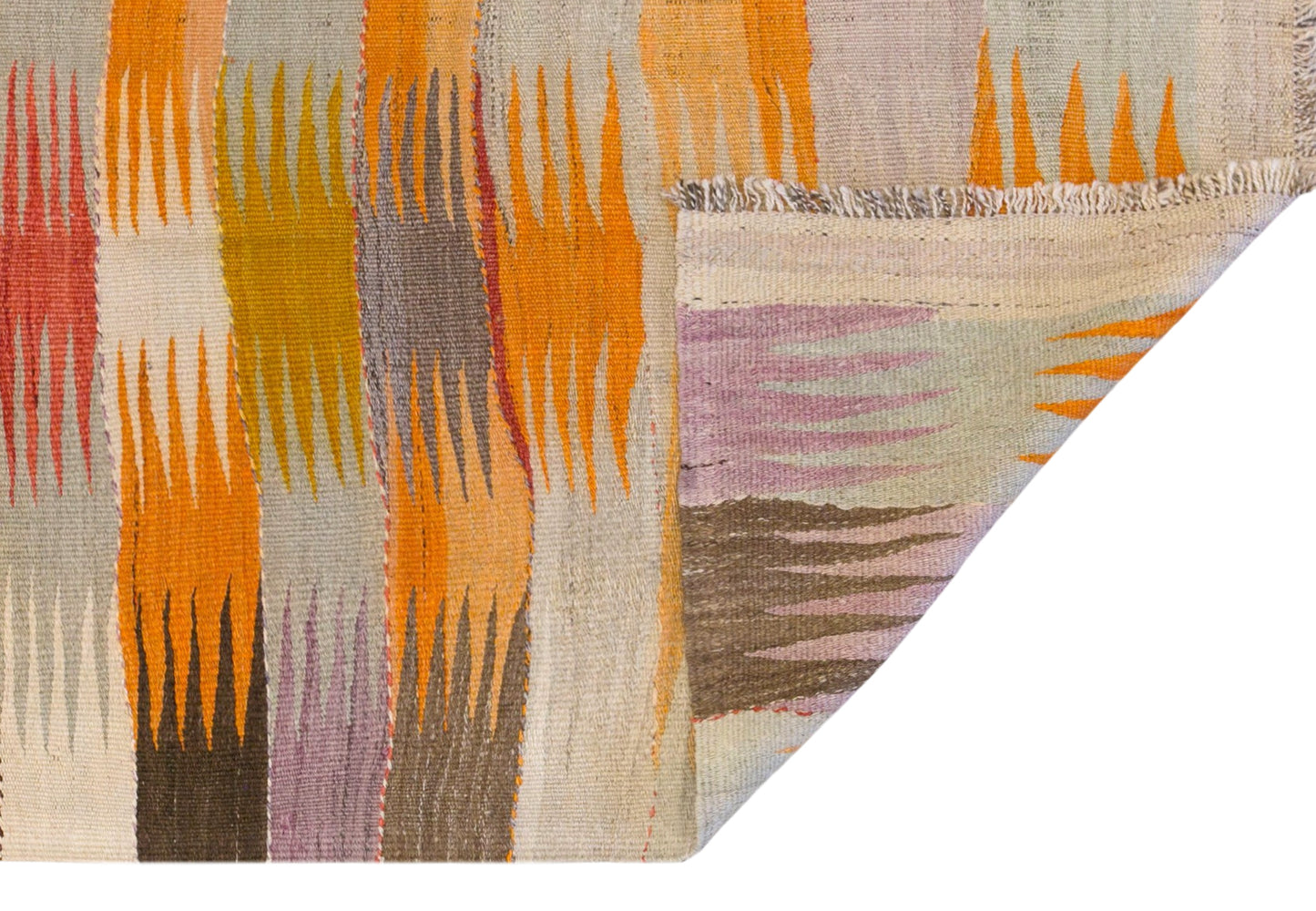 Vintage Turkish Kilim Runner Rug, 3.0 x 8.8 ft, 90 x 268 cm, Handwoven Wool Kilim