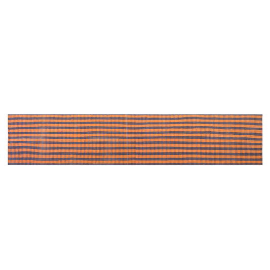 Vintage Turkish Kilim Runner Rug, 3.1 x 17.7 ft, 96 x 541 cm, Handwoven Wool Kilim