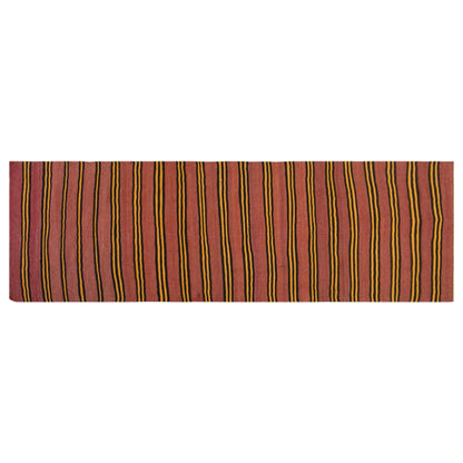 Vintage Turkish Kilim Runner Rug, 3.1 x 9.7 ft, 93 x 295 cm, Handwoven Wool Kilim
