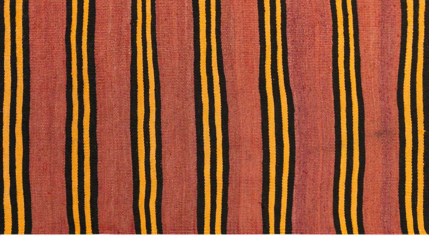 Vintage Turkish Kilim Runner Rug, 3.1 x 9.7 ft, 93 x 295 cm, Handwoven Wool Kilim