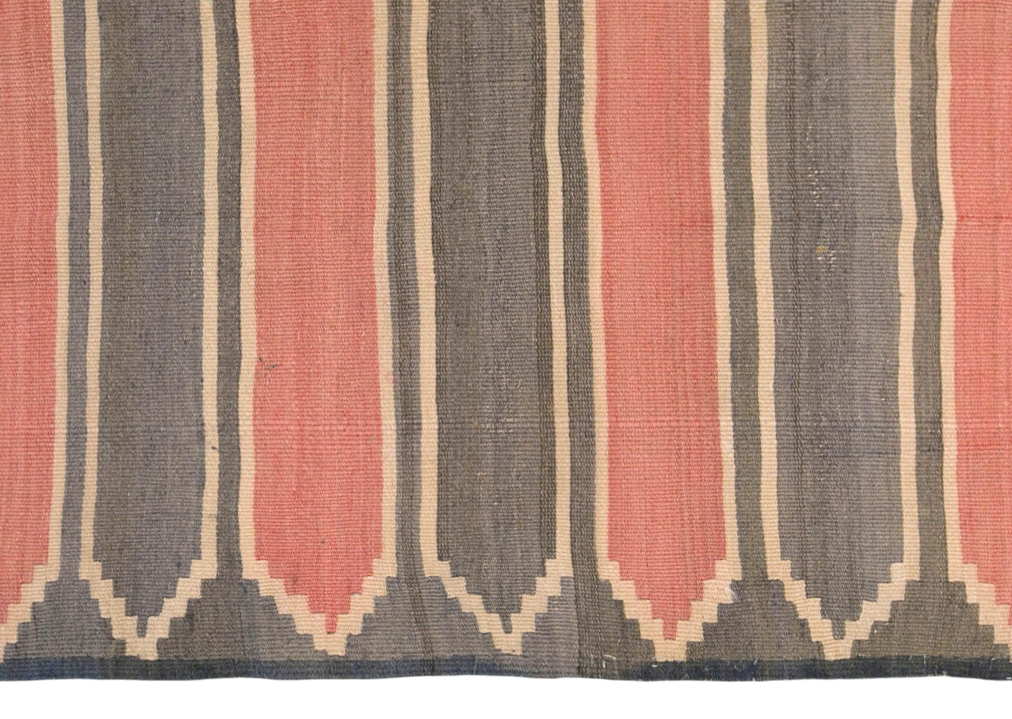 Vintage Turkish Kilim Runner Rug, 3.6 x 17.6 ft, 111 x 535 cm, Handwoven Wool Kilim