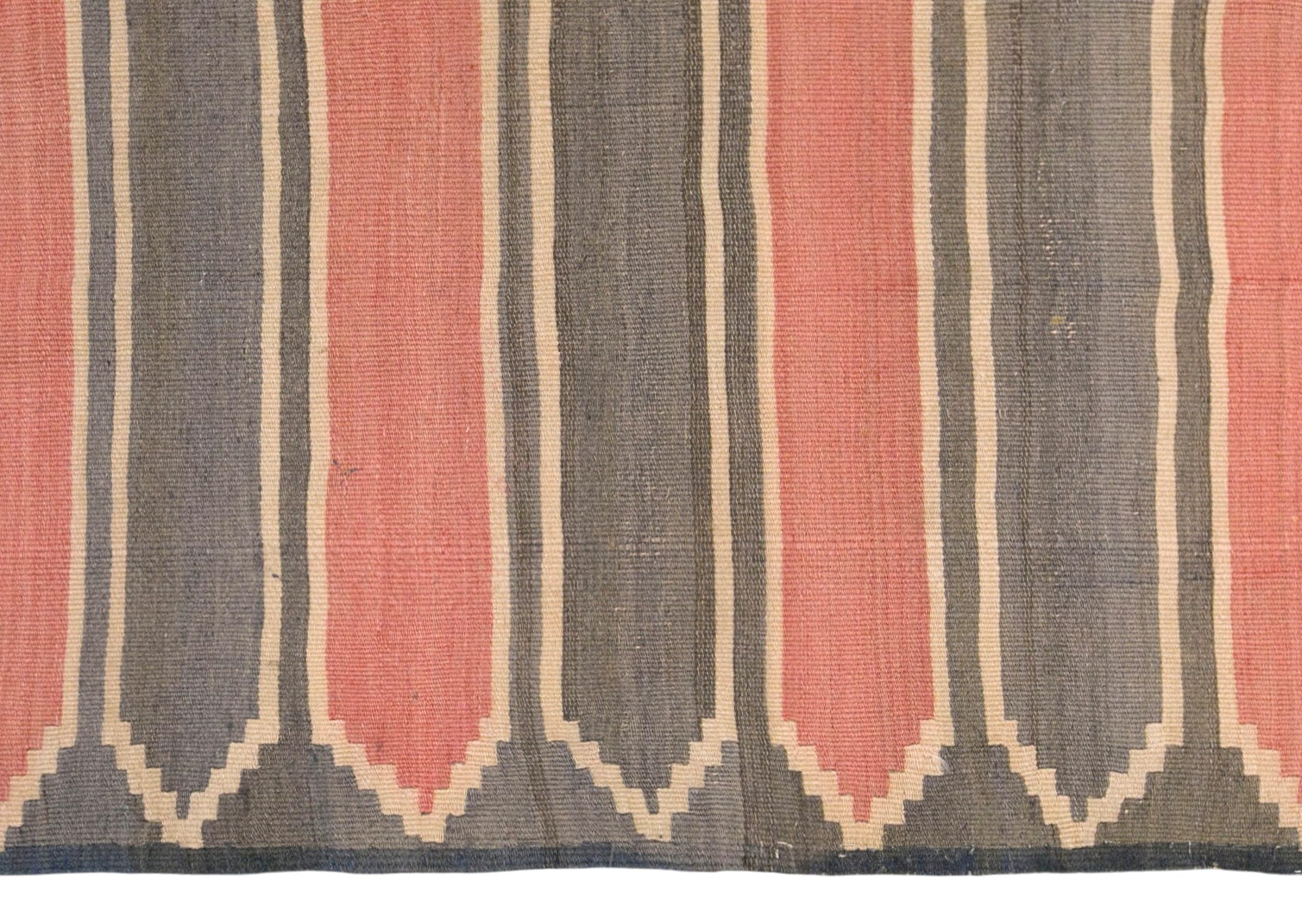 Vintage Turkish Kilim Runner Rug, 3.6 x 17.6 ft, 111 x 535 cm, Handwoven Wool Kilim