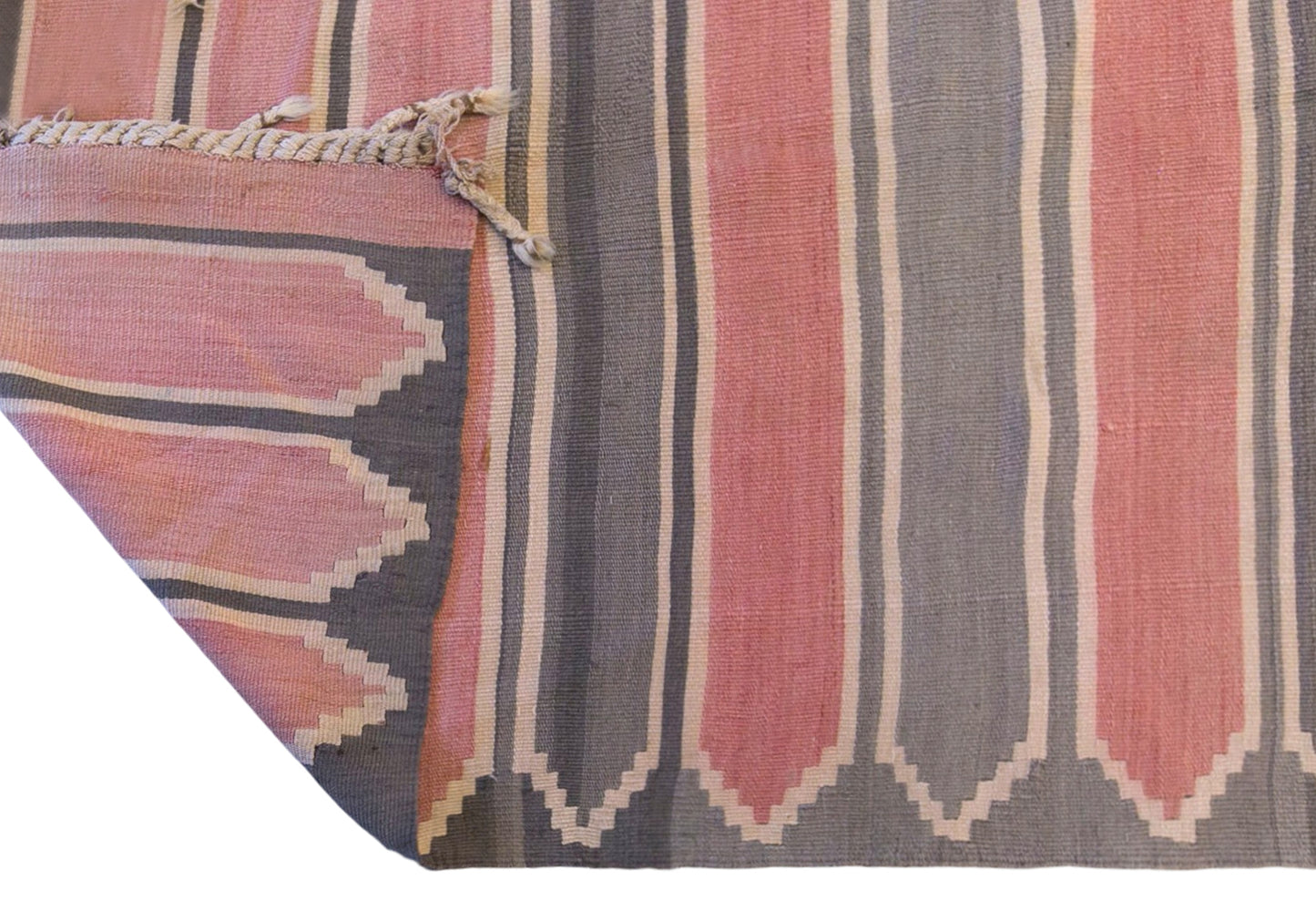 Vintage Turkish Kilim Runner Rug, 3.6 x 17.6 ft, 111 x 535 cm, Handwoven Wool Kilim