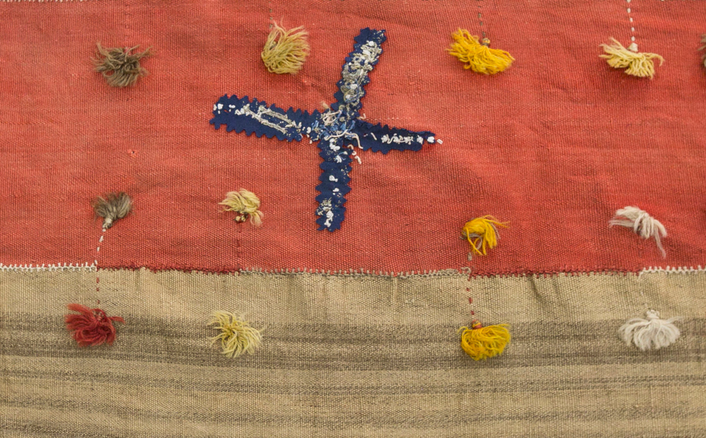 Vintage Turkish Kilim Runner Rug, 4.3 x 14 ft, Handwoven Wool Embroidered Anatolian Rug